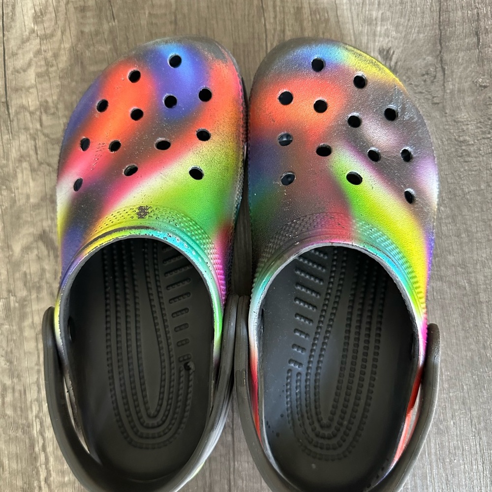 CROCS| Classic Solarized Unisex Clog Multicolor kids Size 3